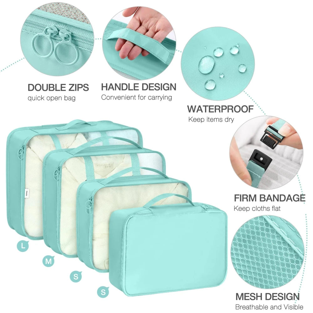 6-Piece Travel Packing Cube Set