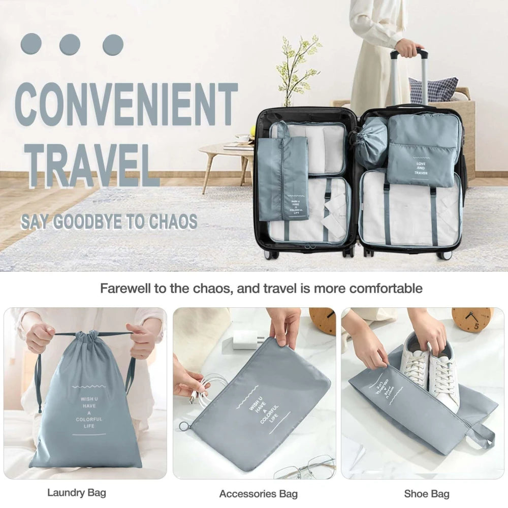 6-Piece Travel Packing Cube Set